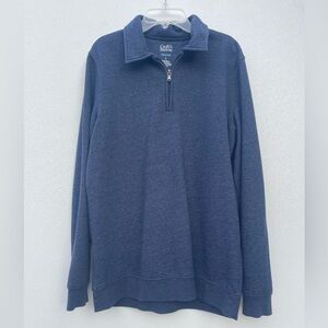 Croft & Barrow Men's Navy Zip-Up Sweater Size Small
